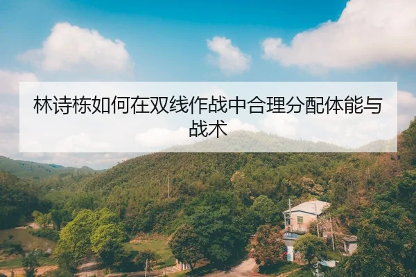 林诗栋如何在双线作战中合理分配体能与战术